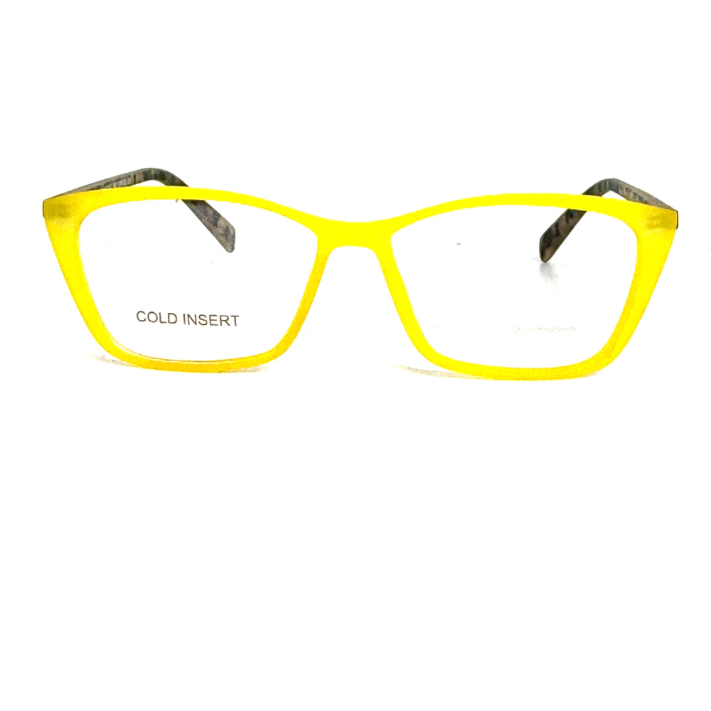 BCBGMAXAZRIA Lyndsie LemonGrass Yellow Womens Square Eyeglasses 52-14-140 H20587
